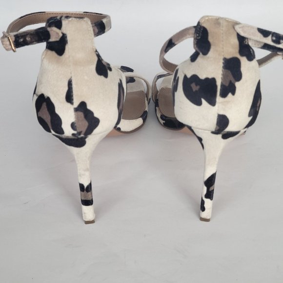 ASOS Leopard Pony Peep Toe Sandals in Size 8 - Picture 8 of 10